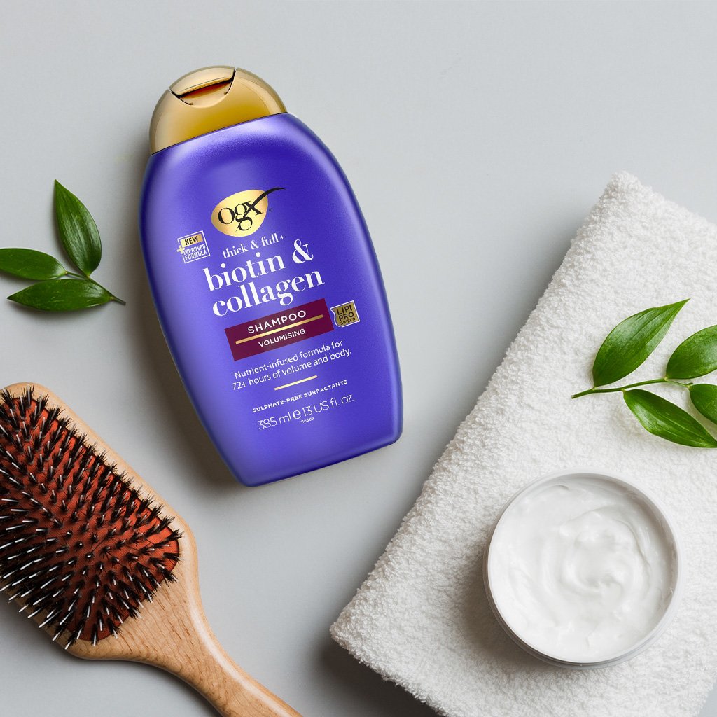 06 OGX Thick & Full + Biotin & Collagen Shampoo (398)